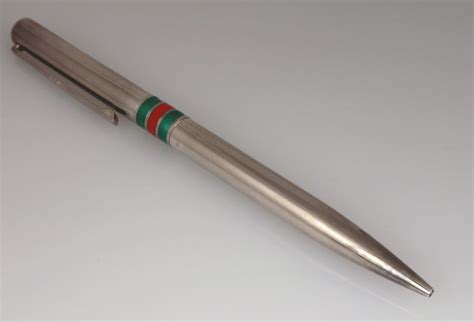 sterling silver gucci pen in green case|gucci pen for sale .